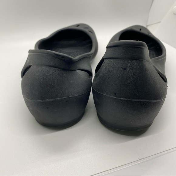Crocs Kadee Ballet Flats Black Slip On Shoes Size 10 - Picture 4 of 6
